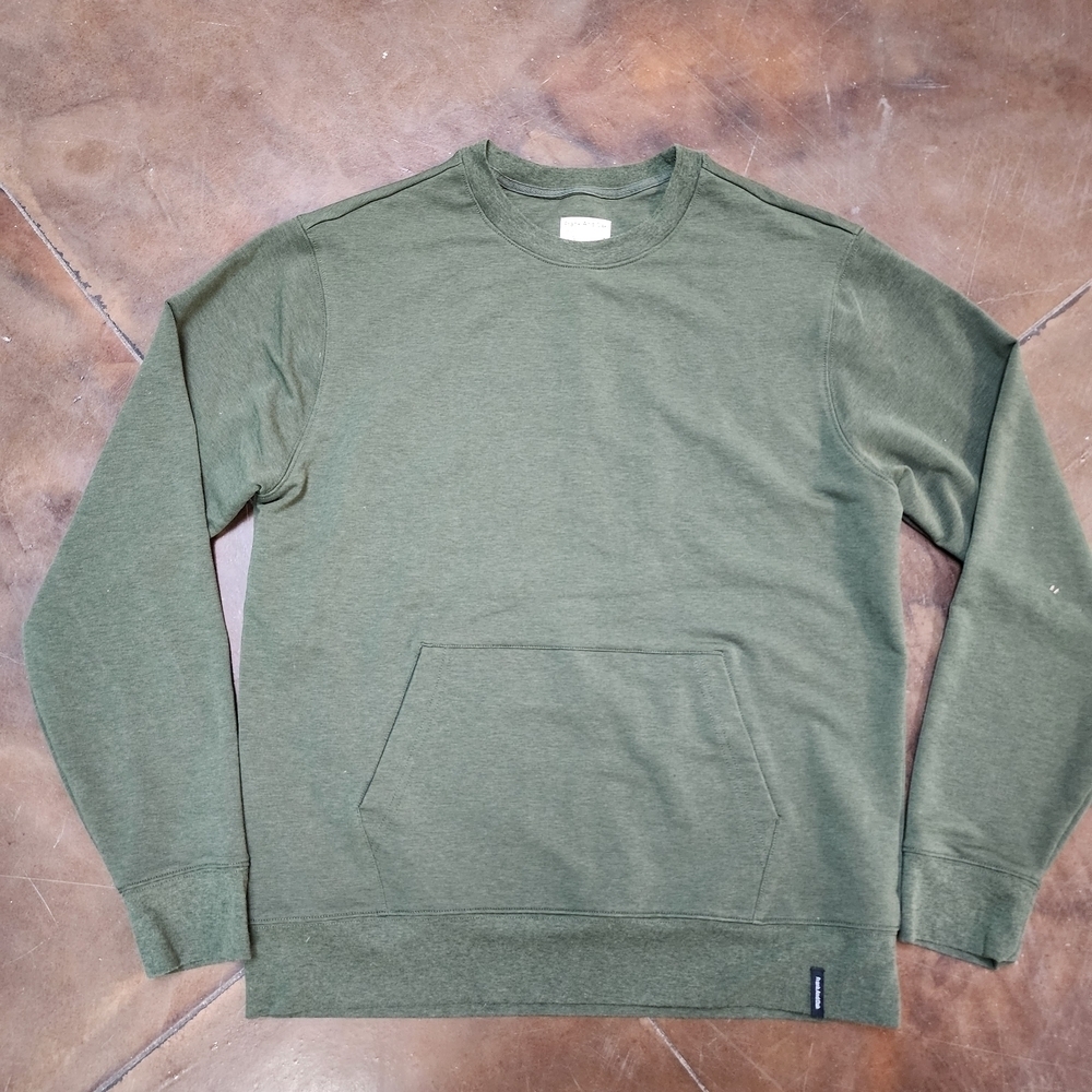 Frank And Oak Olive Green Crewneck Sweatshirt Pullover